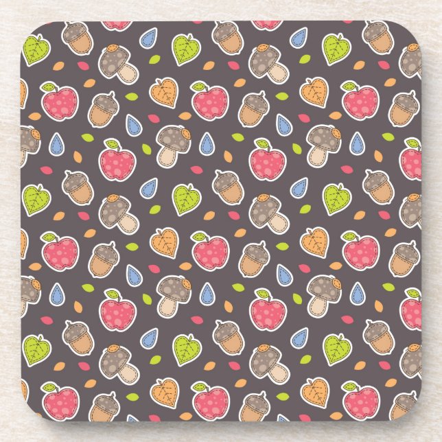 autumn pattern coaster (Front)