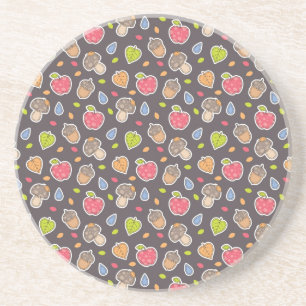 autumn pattern coaster
