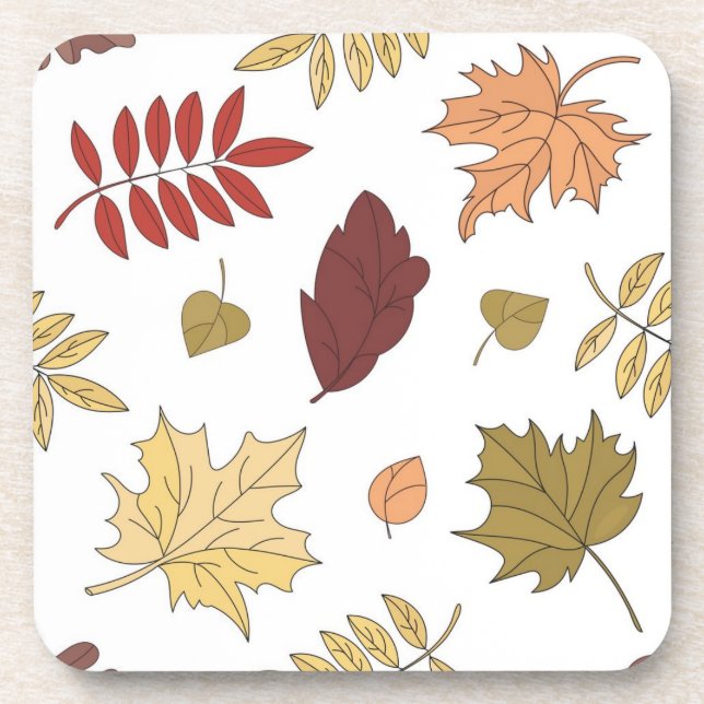 Autumn pattern coaster (Front)