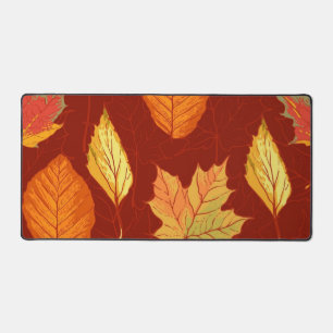 Autumn pattern desk mat