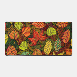 Autumn pattern desk mat