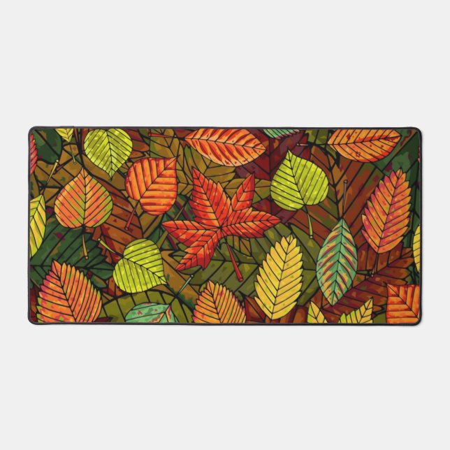 Autumn pattern desk mat (Front)