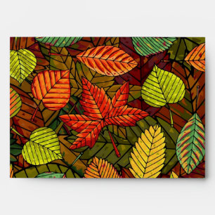 Autumn pattern envelope
