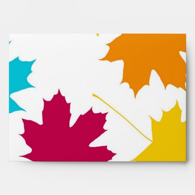 Autumn pattern envelope (Front)