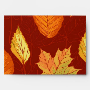 Autumn pattern envelope
