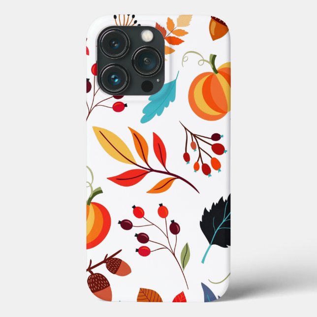 Autumn Pattern iPhone Case (Back)