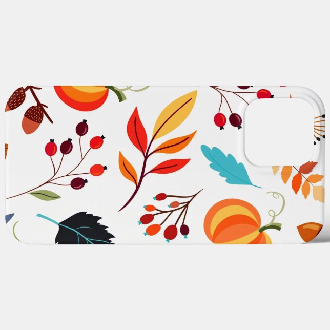 Autumn Pattern iPhone Case (Back (Horizontal))