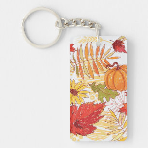 Autumn pattern keychain
