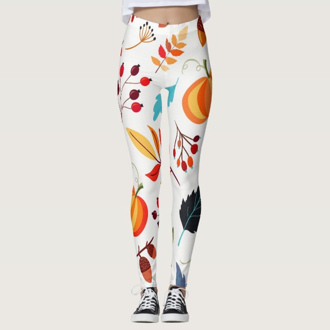 Autumn Pattern Leggings (Front)