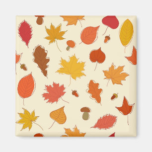 Autumn pattern magnet
