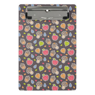 autumn pattern mini clipboard