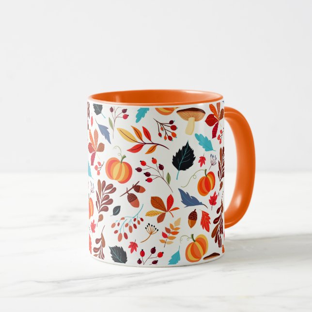 Autumn Pattern Mug (Front Right)