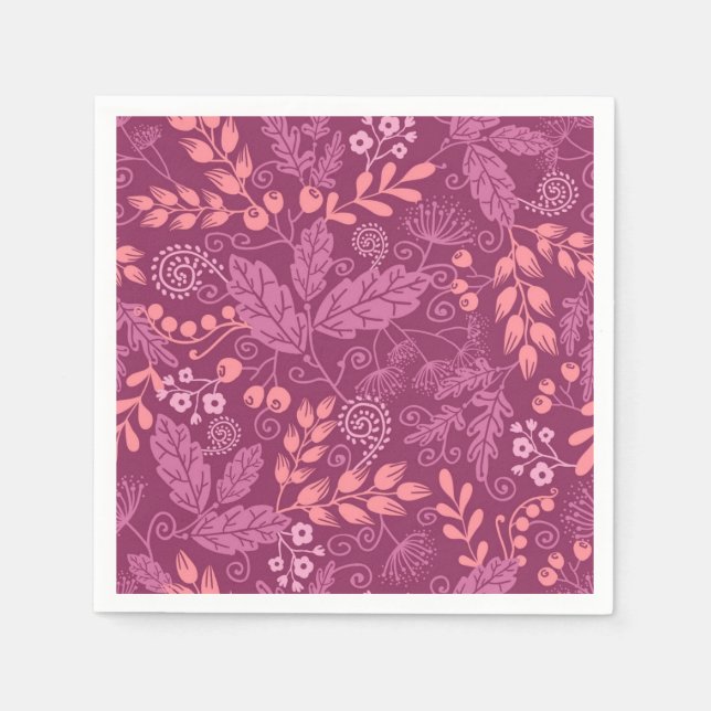 Autumn pattern napkin (Front)