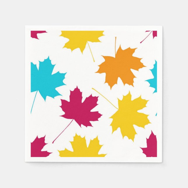 Autumn pattern napkin (Front)
