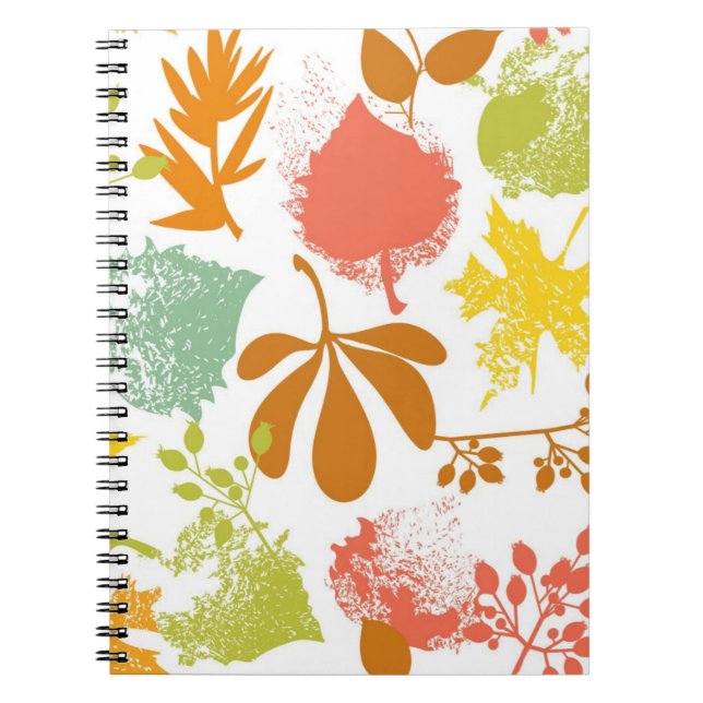 Autumn pattern notebook (Front)