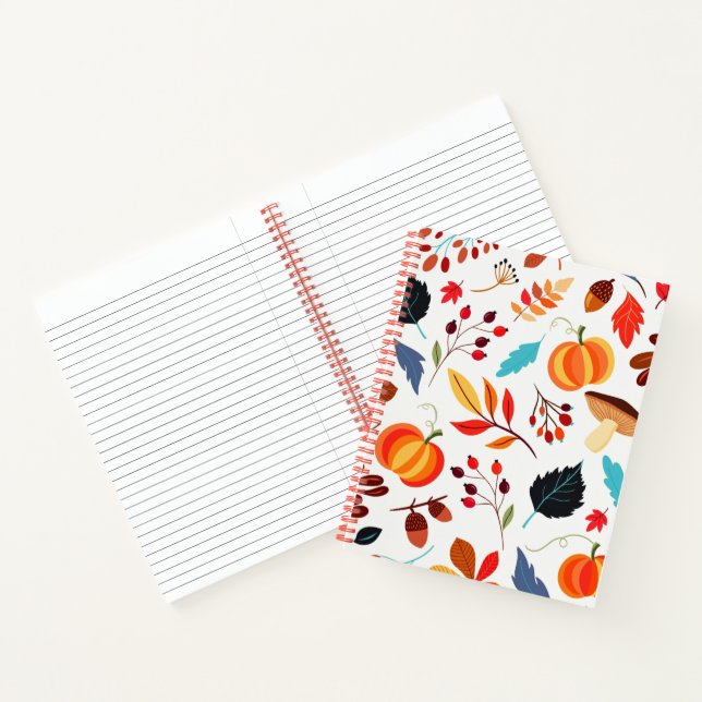 Autumn Pattern Notebook (Inside)
