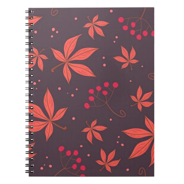 Autumn pattern notebook (Front)