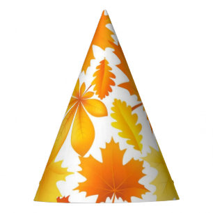 Autumn pattern party hat