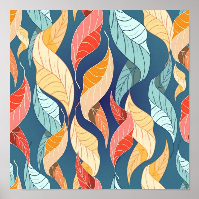Autumn pattern poster (Front)