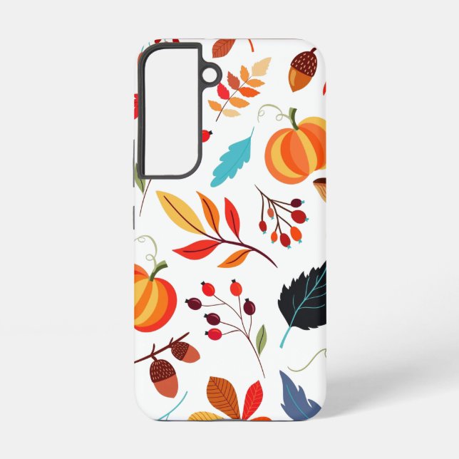 Autumn Pattern Samsung Galaxy S22 Case (Back)