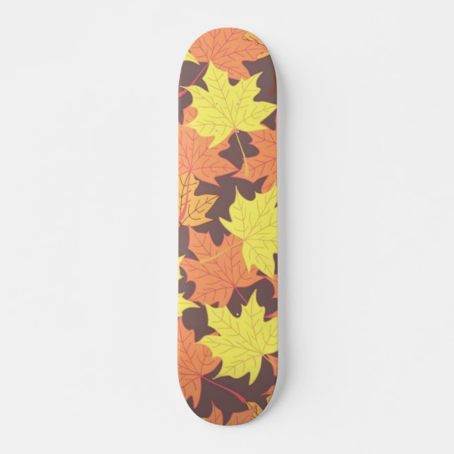 Autumn pattern skateboard (Front)