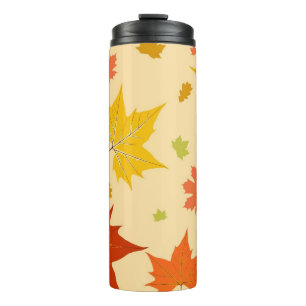 Autumn pattern thermal tumbler