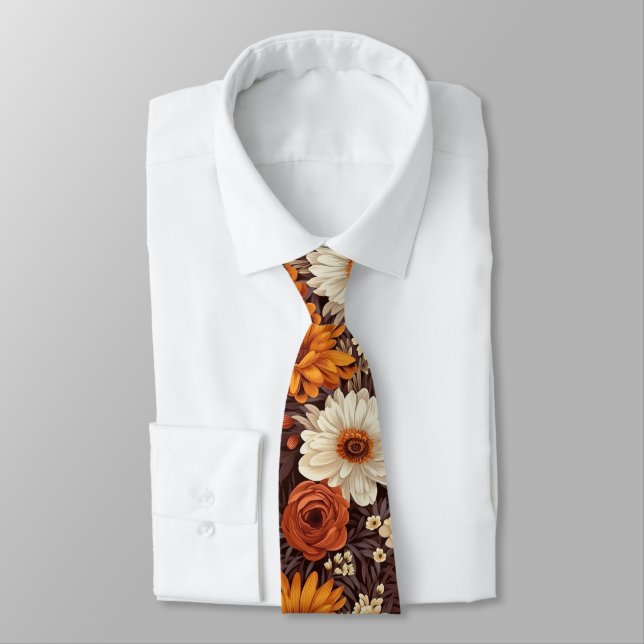 Autumn pattern tie (Tied)