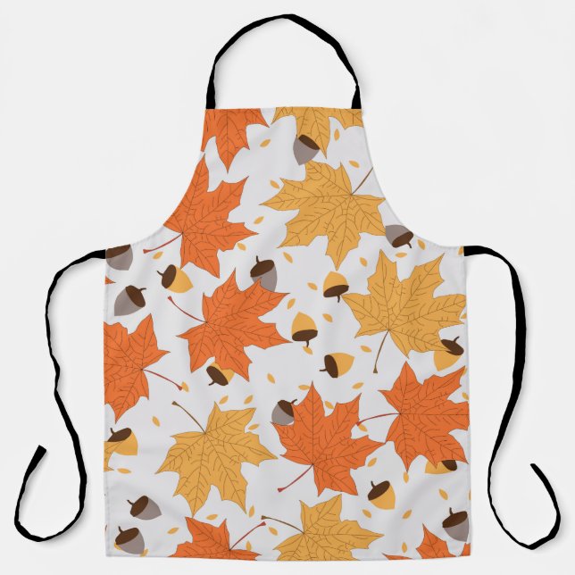autumn pattern vintage seamless pattern apron (Front)