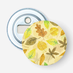 Autumn pattern watercolor 2 bottle opener
