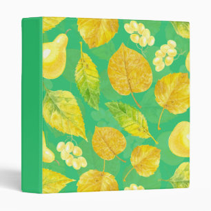 Autumn pattern watercolor binder