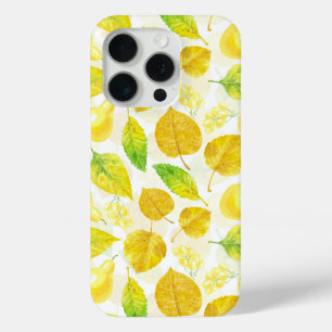 Autumn pattern watercolor iPhone 15 pro case