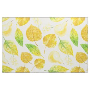 Autumn pattern watercolor fabric