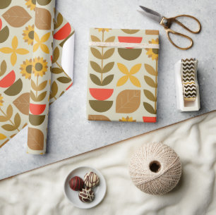 Autumn Pattern Wrapping Paper