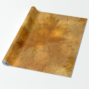 Autumn pattern wrapping paper