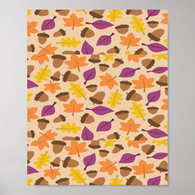 Autumn patterned poster (Front)
