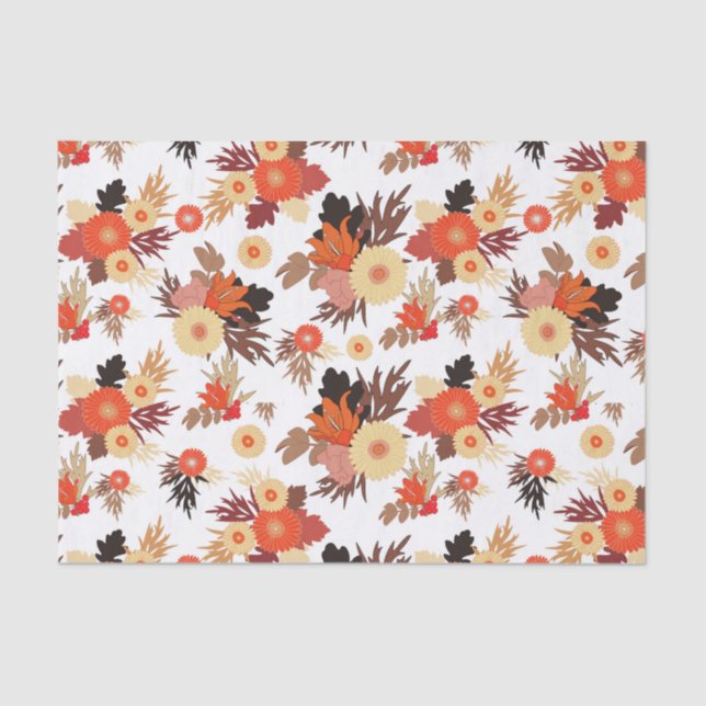 Autumn Patterns Tissue Paper (Front)