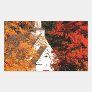 Autumn Peaking Colour Vermont Sticker