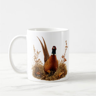 Autumn Pheasant Oil Painting Coffee Mug