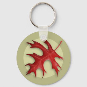 Autumn Pin Oak Leaf Keychain