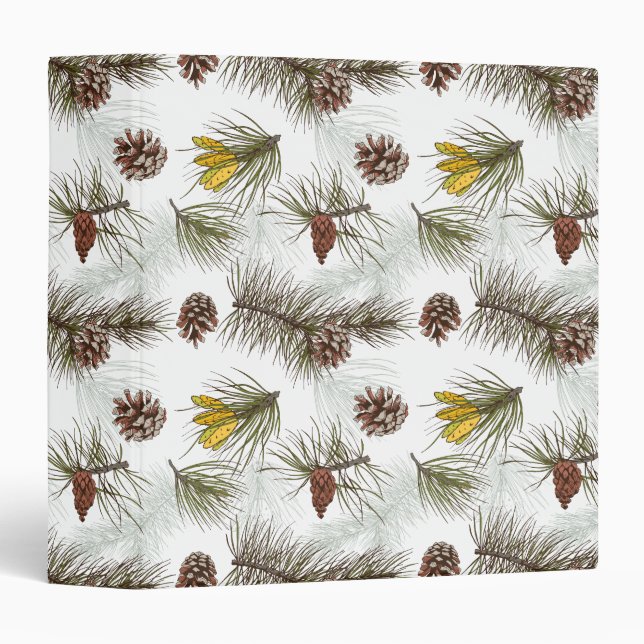 Autumn Pine Cones Binder (Front/Spine)