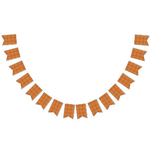 Autumn Plaid Bunting Flags