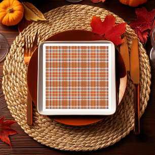 Autumn plaid napkin