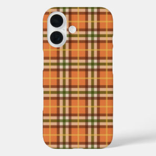 Autumn Plaid Pattern  iPhone 16 Case
