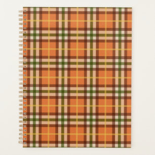 Autumn Plaid Pattern  Planner