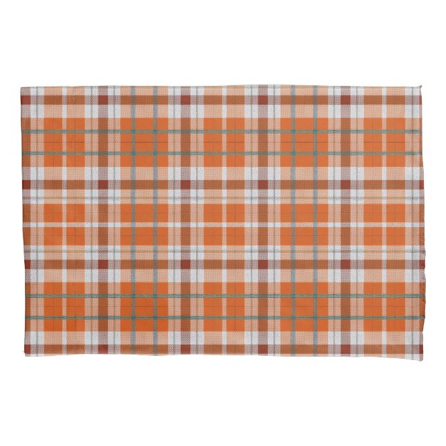 Autumn plaid pillowcase (Front)