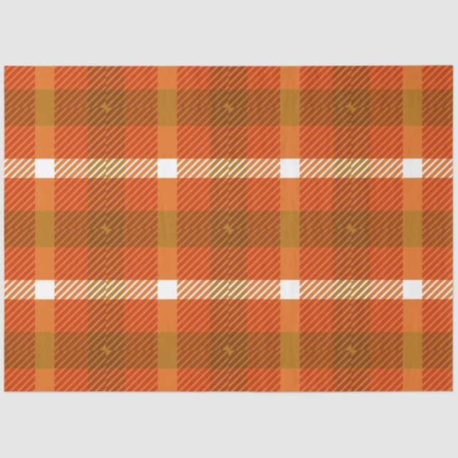 Autumn Plaid Series Design 15 Tissue Paper (Front)
