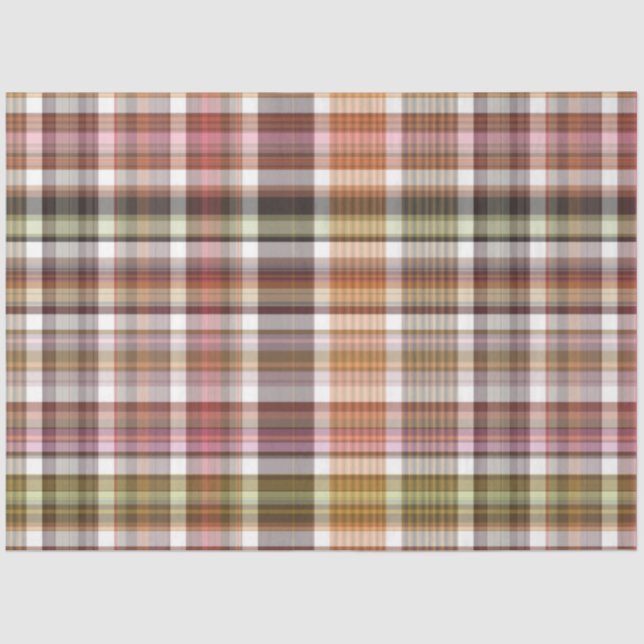 Autumn Plaid Series Design 19 Tissue Paper (Front)