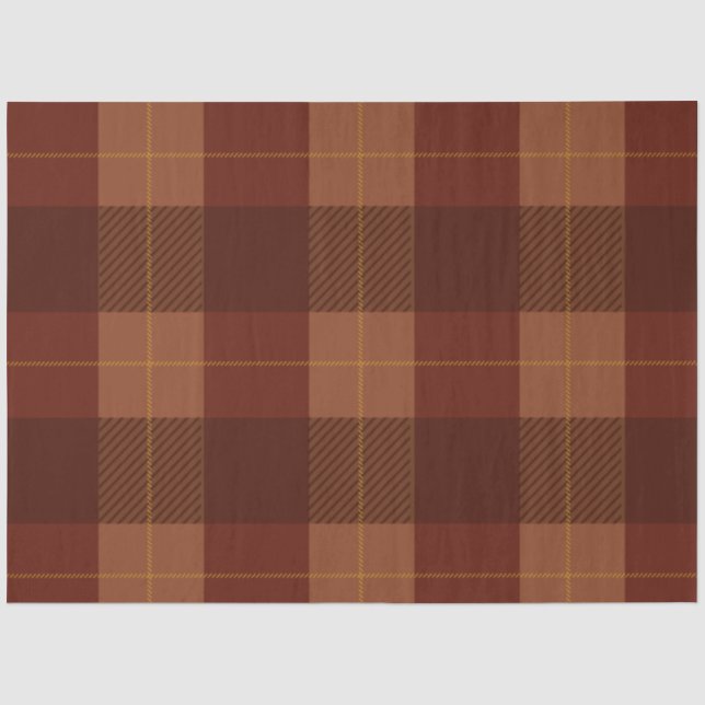 Autumn Plaid Series Design 8 Tissue Paper (Front)