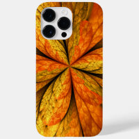 Autumn Plant, Modern Abstract Fractal Art Leaf