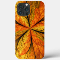 Autumn Plant, Modern Abstract Fractal Art Leaf